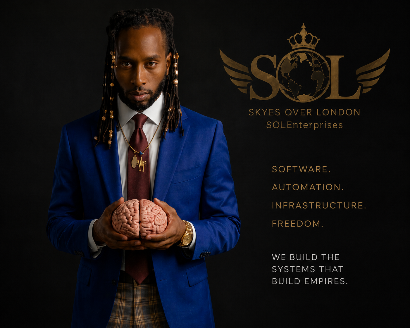 Gray London Skyes founder poster banner