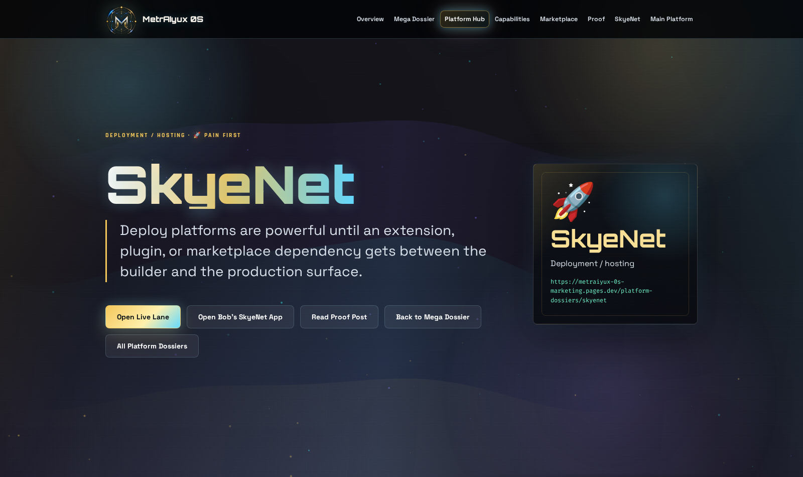 SkyeNet founder command surface